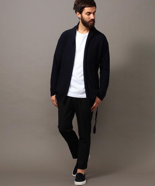 BEAUTY&YOUTH UNITED ARROWS（ビューティーアンドユースユナイテッドアローズ）の「BY ∴ エアフロート ラップ カーディガン -MADE IN JAPAN-◆（カーディガン/ボレロ・メンズ・ダークグレー/ブラウン/ネイビー・SMALL/MEDIUM/LARGE/X-LARGE）」の15枚目の写真