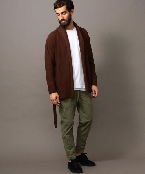 BEAUTY&YOUTH UNITED ARROWS（ビューティーアンドユースユナイテッドアローズ）の「BY ∴ エアフロート ラップ カーディガン -MADE IN JAPAN-◆（カーディガン/ボレロ・メンズ・ダークグレー/ブラウン/ネイビー・SMALL/MEDIUM/LARGE/X-LARGE）」の18枚目の写真