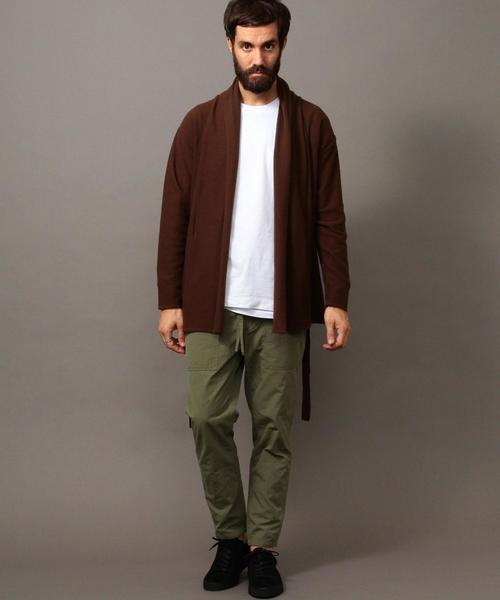 BEAUTY&YOUTH UNITED ARROWS（ビューティーアンドユースユナイテッドアローズ）の「BY ∴ エアフロート ラップ カーディガン -MADE IN JAPAN-◆（カーディガン/ボレロ・メンズ・ダークグレー/ブラウン/ネイビー・SMALL/MEDIUM/LARGE/X-LARGE）」の19枚目の写真