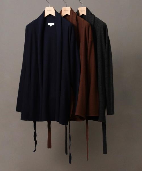 BEAUTY&YOUTH UNITED ARROWS（ビューティーアンドユースユナイテッドアローズ）の「BY ∴ エアフロート ラップ カーディガン -MADE IN JAPAN-◆（カーディガン/ボレロ・メンズ・ダークグレー/ブラウン/ネイビー・SMALL/MEDIUM/LARGE/X-LARGE）」の20枚目の写真