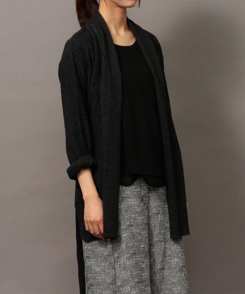 BEAUTY&YOUTH UNITED ARROWS（ビューティーアンドユースユナイテッドアローズ）の「BY ∴ エアフロート ラップ カーディガン -MADE IN JAPAN-◆（カーディガン/ボレロ・メンズ・ダークグレー/ブラウン/ネイビー・SMALL/MEDIUM/LARGE/X-LARGE）」の10枚目の写真