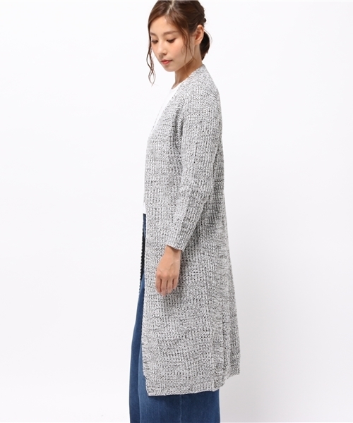 KOBE LETTUCE(コウベレタス)の「ローゲージニット ロングカーディガン(カーディガン/ボレロ・レディース・ホワイト系その他/ライトグレー/ネイビー/ライトカーキ/ライトベージュ/イエロー系その他/ブラック・ONE SIZE)」の11枚目の写真