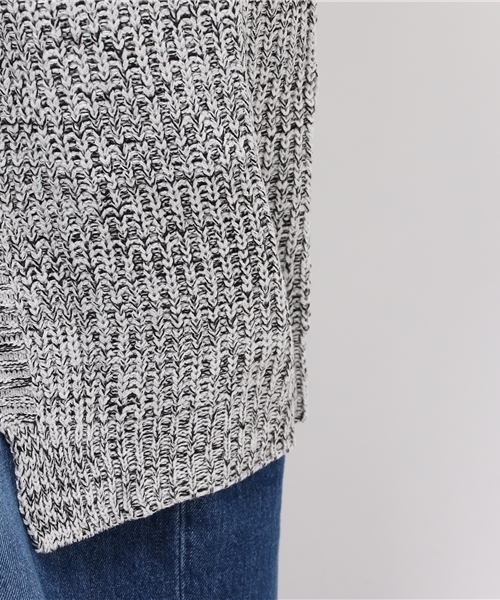 KOBE LETTUCE(コウベレタス)の「ローゲージニット ロングカーディガン(カーディガン/ボレロ・レディース・ホワイト系その他/ライトグレー/ネイビー/ライトカーキ/ライトベージュ/イエロー系その他/ブラック・ONE SIZE)」の8枚目の写真