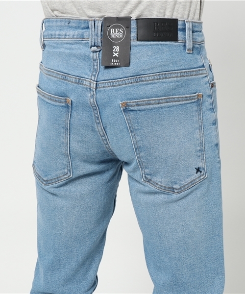 RES DENIM（レスデニム）の「【Safari 2月号掲載商品】RES DENIM/BOLT/レスデニム/スキニー（デニムパンツ・メンズ・ブルー・34inch/30inch/32inch/28inch/33inch）」の6枚目の写真