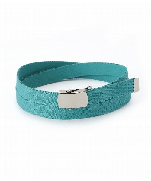 JUNRED（ジュンレッド）の「ゲバルト細幅ロングベルト（ベルト・メンズ・ブルー/ターコイズブルー/ブラック/イエロー/オレンジ/レッド・FREE）」の3枚目の写真