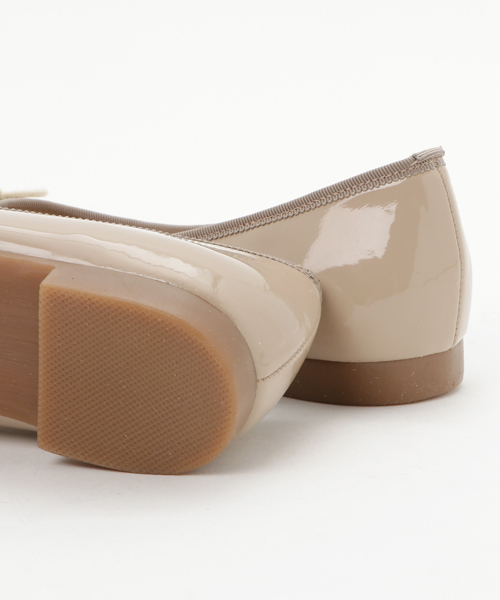 【防水加工】 レインストレッチエナメルポインテッドバレエシューズ 【MADE IN JAPAN】（バレエシューズ）｜Balancoire（ブランコアール）