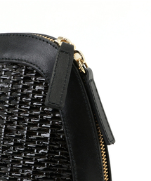 【新品】PELLICOペリーコ ANELLI CESTラフィア　クラッチバッグ 新品】PELLICOペリーコ ANELLI CESTラフィアクラッチバッグ