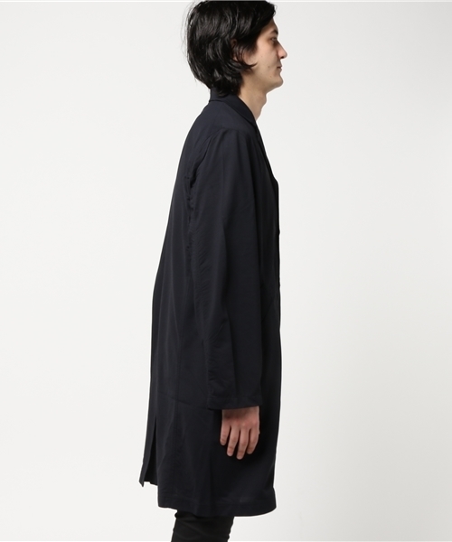 HYSTERIC GLAMOUR（ヒステリックグラマー）の「SOUND GENERATION裏総柄  ロングコート（ステンカラーコート・メンズ・グレー/ブラック/ベージュ・SMALL/MEDIUM/LARGE）」の8枚目の写真