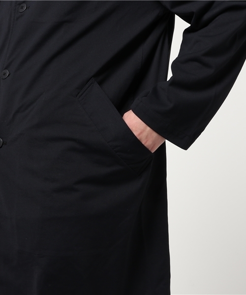 HYSTERIC GLAMOUR（ヒステリックグラマー）の「SOUND GENERATION裏総柄  ロングコート（ステンカラーコート・メンズ・グレー/ブラック/ベージュ・SMALL/MEDIUM/LARGE）」の12枚目の写真