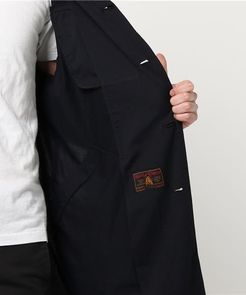 HYSTERIC GLAMOUR（ヒステリックグラマー）の「SOUND GENERATION裏総柄  ロングコート（ステンカラーコート・メンズ・グレー/ブラック/ベージュ・SMALL/MEDIUM/LARGE）」の14枚目の写真