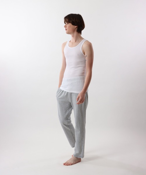 HANES（ヘインズ）の「【Hanes/ヘインズ】【2枚組】メンズ Aシャツ（タンクトップ・メンズ・ブラック/ホワイト/ヘザーグレー/その他1・SMALL/LARGE/MEDIUM）」の19枚目の写真