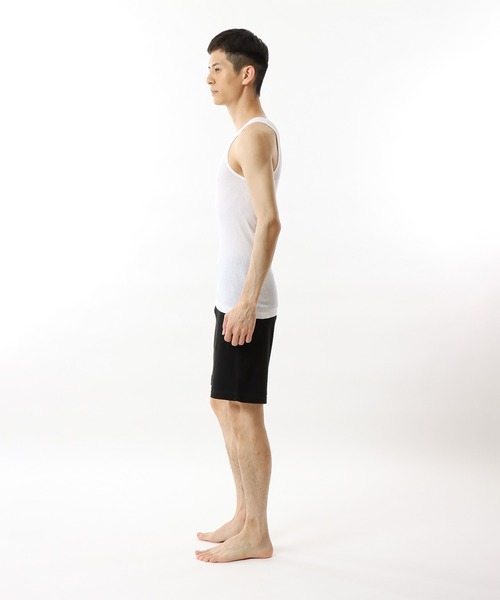 HANES（ヘインズ）の「【Hanes/ヘインズ】【2枚組】メンズ Aシャツ（タンクトップ・メンズ・ブラック/ホワイト/ヘザーグレー/その他1・SMALL/LARGE/MEDIUM）」の18枚目の写真