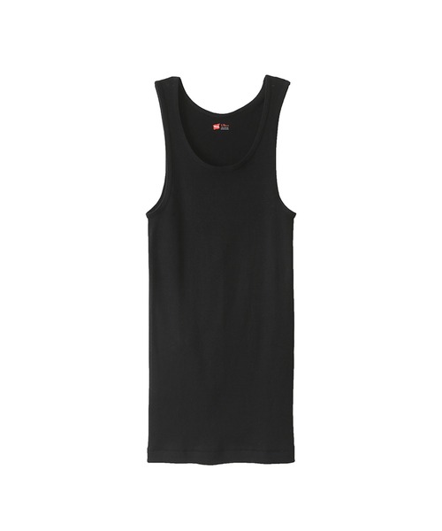 HANES（ヘインズ）の「【Hanes/ヘインズ】【2枚組】メンズ Aシャツ（タンクトップ・メンズ・ブラック/ホワイト/ヘザーグレー/その他1・SMALL/LARGE/MEDIUM）」の9枚目の写真