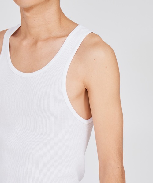 HANES(ヘインズ)の「【Hanes/ヘインズ】【2枚組】メンズ Aシャツ(タンクトップ・メンズ・ブラック/ホワイト/ヘザーグレー/その他1・SMALL/LARGE/MEDIUM)」の14枚目の写真