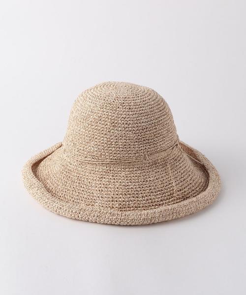 green label relaxing（グリーンレーベルリラクシング）の「CB ウォッシャブルワシツバヒロ ハット ◆（ハット・レディース・ブラック/ベージュ/ブラウン・FREE）」の9枚目の写真
