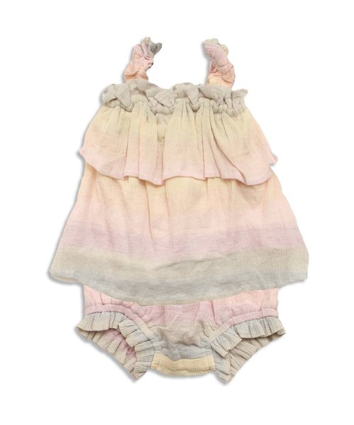 apres les cours（アプレレクール）の「グラデーションベビーキャミセットアップ（ロンパース・キッズ・ピンク/ブルー・80/70）」の15枚目の写真