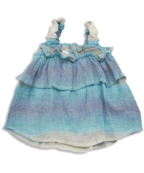 apres les cours（アプレレクール）の「グラデーションベビーキャミセットアップ（ロンパース・キッズ・ピンク/ブルー・80/70）」の8枚目の写真