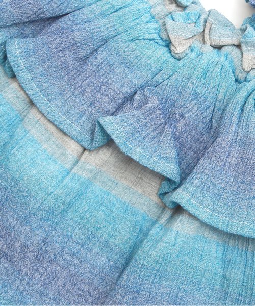 apres les cours（アプレレクール）の「グラデーションベビーキャミセットアップ（ロンパース・キッズ・ピンク/ブルー・80/70）」の13枚目の写真