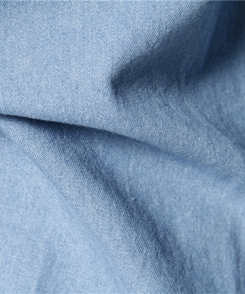 BEAMS BOY（ビームスボーイ）の「BEAMS BOY /　デニム ペニーワークシャツ **（シャツ/ブラウス・レディース・ブルー/ネイビー・ONE SIZE）」の3枚目の写真