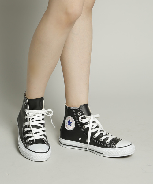 CONVERSE(コンバース)の「LEA ALL STAR HI(スニーカー・レディース・ホワイト/ブラック・24/23.5/24.5/23/27/27.5)」の6枚目の写真