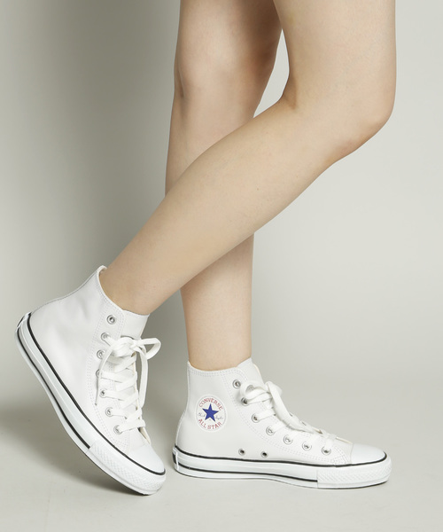 CONVERSE(コンバース)の「LEA ALL STAR HI(スニーカー・レディース・ホワイト/ブラック・24/23.5/24.5/23/27/27.5)」の7枚目の写真