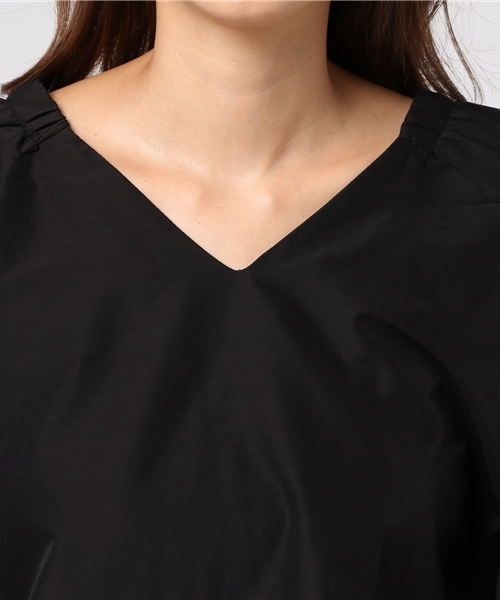 FREE'S MART（フリーズマート）の「Ｂａｃｋ釦フリルスリーブブラウス（シャツ/ブラウス・レディース・ブラック/ホワイト/ブラウン/ピンク・FREE）」の5枚目の写真