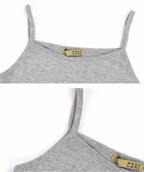 reca(レカ)の「コットン無地キャミソール(タンクトップ・レディース・ベージュ系その他/カーキ/チャコールグレー/グレー/オフホワイト/ネイビー/ブラック・L/LL/M)」の16枚目の写真