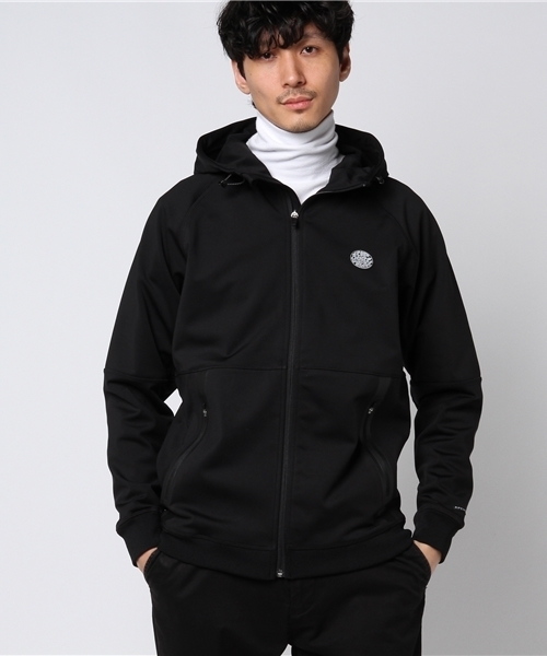 rip curl(リップカール)の「【RIP CURL リップカール】パーカー/ジップアップ ボンディング(パーカー・メンズ・ブラック/チャコール・MEDIUM/LARGE)」の2枚目の写真