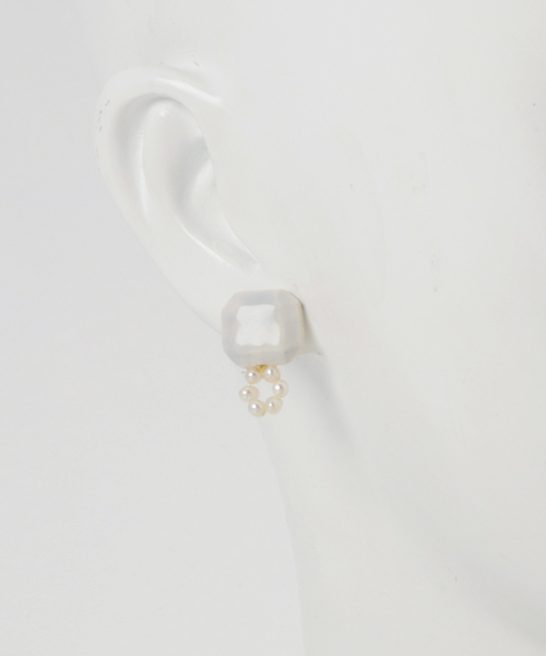 TONE SELECT GOODS(トーンセレクトグッズ)の「【IRODORI】circle パール pierce(アイスカラー)(ピアス(両耳用)・レディース・その他・FREE)」の3枚目の写真