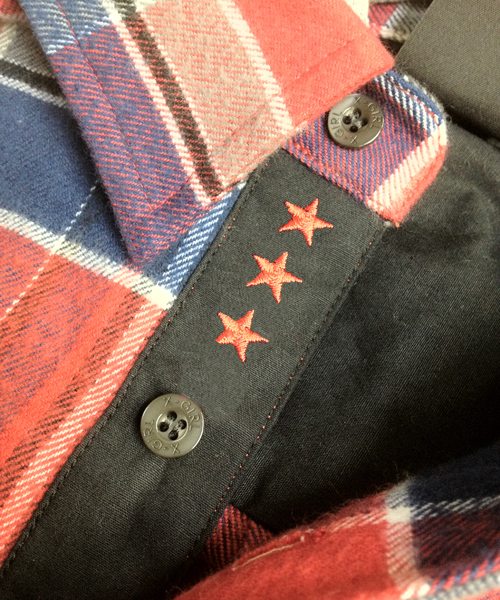 X-girl（エックスガール）の「COLORFUL PLAID SHIRT（シャツ/ブラウス・レディース・ブラック/グリーン/ブルー/ピンク/レッド/オレンジ・1/2）」の12枚目の写真