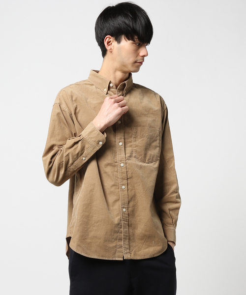 niko and...（ニコアンド）の「Nコーデュロイボタンダウンシャツ【niko and ...】（シャツ/ブラウス・メンズ・ベージュ/オレンジ/チャコール・MEDIUM/LARGE）」の7枚目の写真