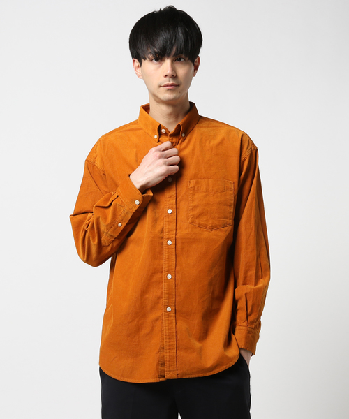 niko and...（ニコアンド）の「Nコーデュロイボタンダウンシャツ【niko and ...】（シャツ/ブラウス・メンズ・ベージュ/オレンジ/チャコール・MEDIUM/LARGE）」の6枚目の写真