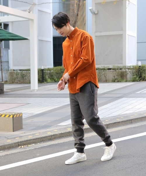 niko and...（ニコアンド）の「Nコーデュロイボタンダウンシャツ【niko and ...】（シャツ/ブラウス・メンズ・ベージュ/オレンジ/チャコール・MEDIUM/LARGE）」の9枚目の写真