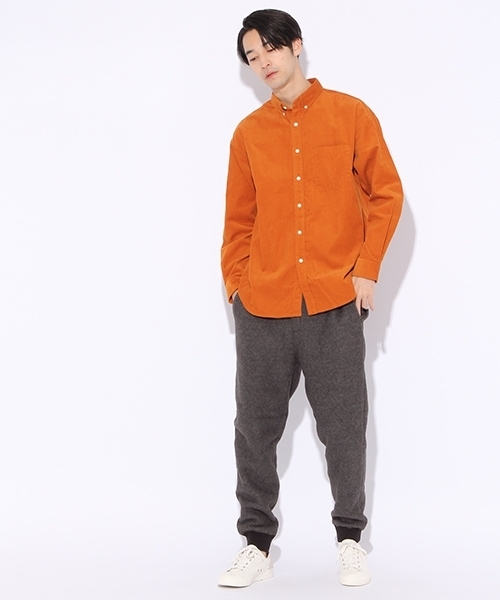 niko and...（ニコアンド）の「Nコーデュロイボタンダウンシャツ【niko and ...】（シャツ/ブラウス・メンズ・ベージュ/オレンジ/チャコール・MEDIUM/LARGE）」の12枚目の写真