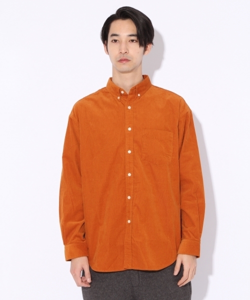 niko and...（ニコアンド）の「Nコーデュロイボタンダウンシャツ【niko and ...】（シャツ/ブラウス・メンズ・ベージュ/オレンジ/チャコール・MEDIUM/LARGE）」の13枚目の写真