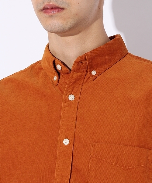 niko and...（ニコアンド）の「Nコーデュロイボタンダウンシャツ【niko and ...】（シャツ/ブラウス・メンズ・ベージュ/オレンジ/チャコール・MEDIUM/LARGE）」の16枚目の写真