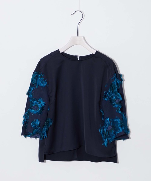 STUDIOUS - ユナイテッドトウキョウ  フラワーカットブラウス  美品！ STUDIOUS - ユナイテッドトウキョウ フラワーカットブラウス 美