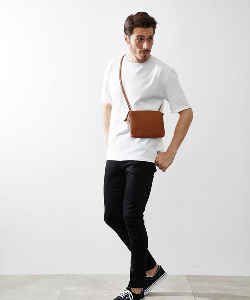 TAZUNE（タズネ）の「【TAZUNE】レザーショルダーバック/51TZN011（ショルダーバッグ・メンズ・ブラック/ネイビー/キャメル・FREE）」の7枚目の写真