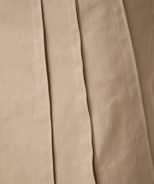 Velvet BY NOISE MAKER（ベルベッドバイノイズメーカー）の「ハイウエストタックマキシスカート（スカート・レディース・ベージュ/レッド/カーキ・FREE）」の7枚目の写真