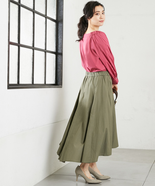 RIVE DROITE（リヴドロワ）の「フレアースカート（スカート・レディース・カーキ/ラベンダー/ネイビー・38/36）」の2枚目の写真