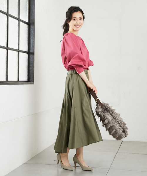 RIVE DROITE（リヴドロワ）の「フレアースカート（スカート・レディース・カーキ/ラベンダー/ネイビー・38/36）」の5枚目の写真