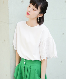 LOWRYS FARM | ソデスカラッププルオーバー　789674 (Tシャツ/カットソー)