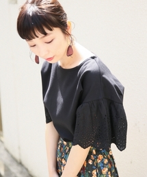 LOWRYS FARM | ソデスカラッププルオーバー　789674 (Tシャツ/カットソー)