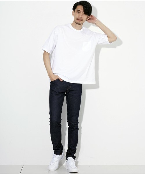 United Athle（ユナイテッドアスレ）の「【UNITED ATHLE】5.6ozビックシルエットポケTシャツ/05008-01（Tシャツ/カットソー・メンズ・ホワイト/ブラック/ネイビー/グレー・SMALL/MEDIUM/LARGE/4）」の8枚目の写真