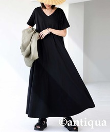 antiqua | 無地ロングワンピ(ワンピース)