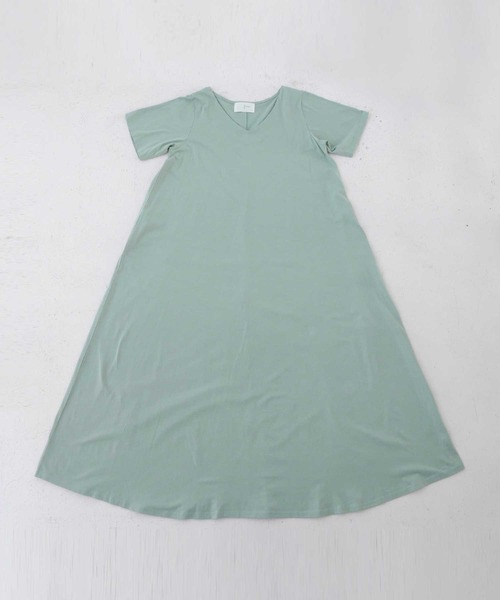 antiqua(アンティカ)の「綿100%Aラインロングワンピース(ワンピース・レディース・ブラック/カーキ/ネイビー/ブラウン系その他/ブルー系その他/イエロー系その他/カーキオリーブ/グレー系その他/オレンジ系その他・FREE)」の13枚目の写真