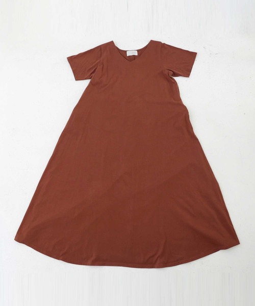 antiqua(アンティカ)の「綿100%Aラインロングワンピース(ワンピース・レディース・ブラック/カーキ/ネイビー/ブラウン系その他/ブルー系その他/イエロー系その他/カーキオリーブ/グレー系その他/オレンジ系その他・FREE)」の15枚目の写真