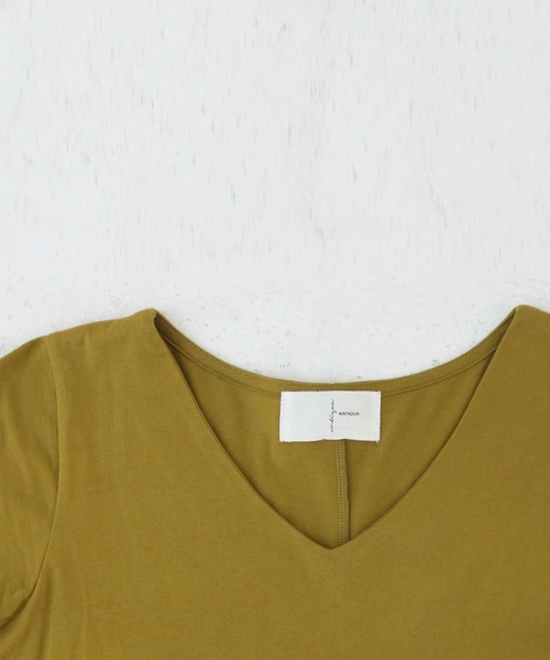 antiqua(アンティカ)の「綿100%Aラインロングワンピース(ワンピース・レディース・ブラック/カーキ/ネイビー/ブラウン系その他/ブルー系その他/イエロー系その他/カーキオリーブ/グレー系その他/オレンジ系その他・FREE)」の17枚目の写真