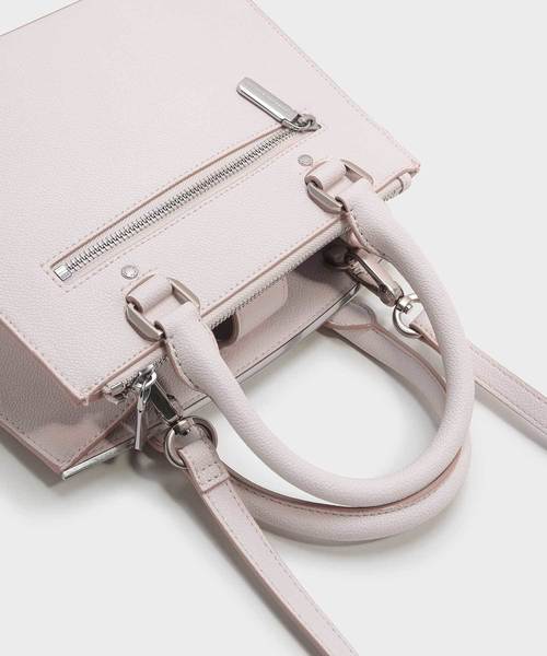 CHARLES & KEITH(チャールズ & キース)の「クラシックストラクチャーハンドバッグ / CLASSIC STRUCTURED HANDBAG(トートバッグ・レディース・ブラック/ライトピンク/レンガ・M)」の10枚目の写真
