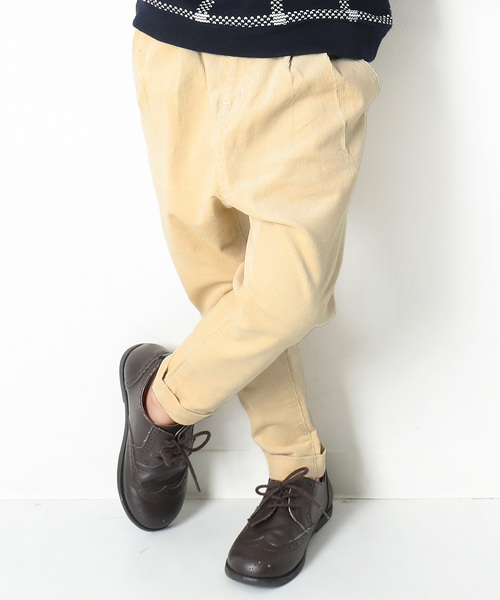 devirock（デビロック）の「コーデュロイサルエルタックパンツ（その他パンツ・キッズ・カーキ/オレンジ/ブルー/アイボリー/キャメル・110cm/100cm/120cm/130cm/140cm/150cm/160cm）」の2枚目の写真
